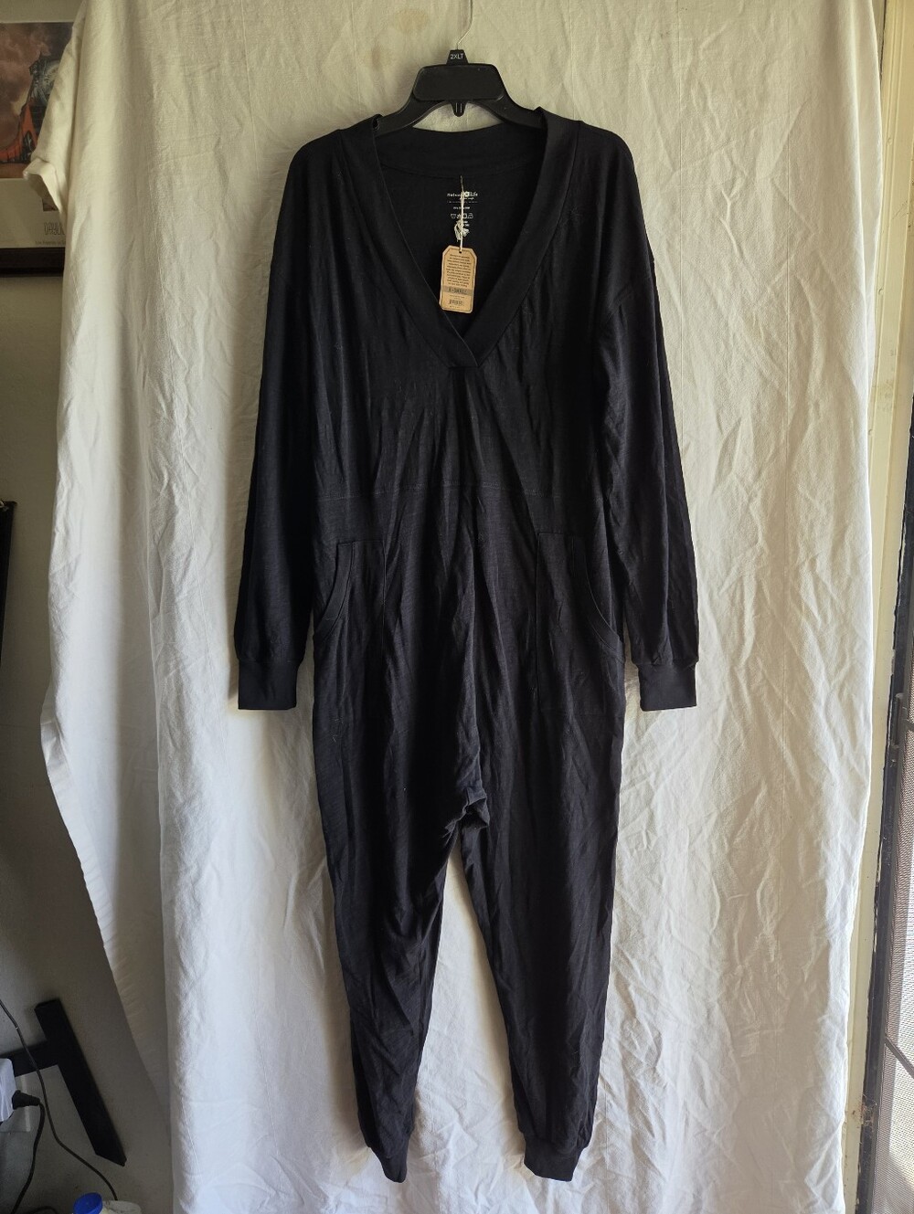 Natural Life Charlie Jumpsuit Size XS Cotton Lagenlook Boho Leisure Lounge Comfy